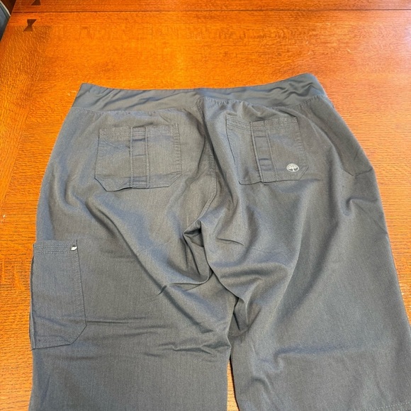 Purple Label Yoga by Healing Hands XLP dark gray scrub pants lots of pockets - Picture 3 of 10